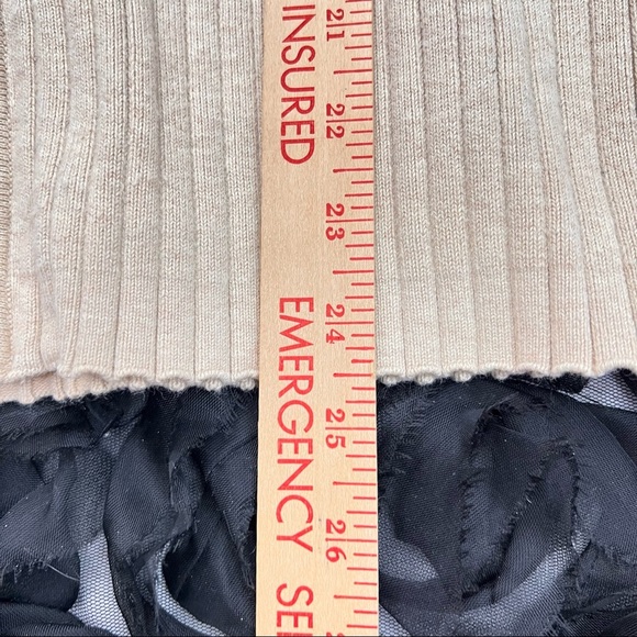 J. Mclaughlin Womens Full Zip Ribbed Tan Cardigan Size XL Closet Staple Casual - Picture 8 of 11